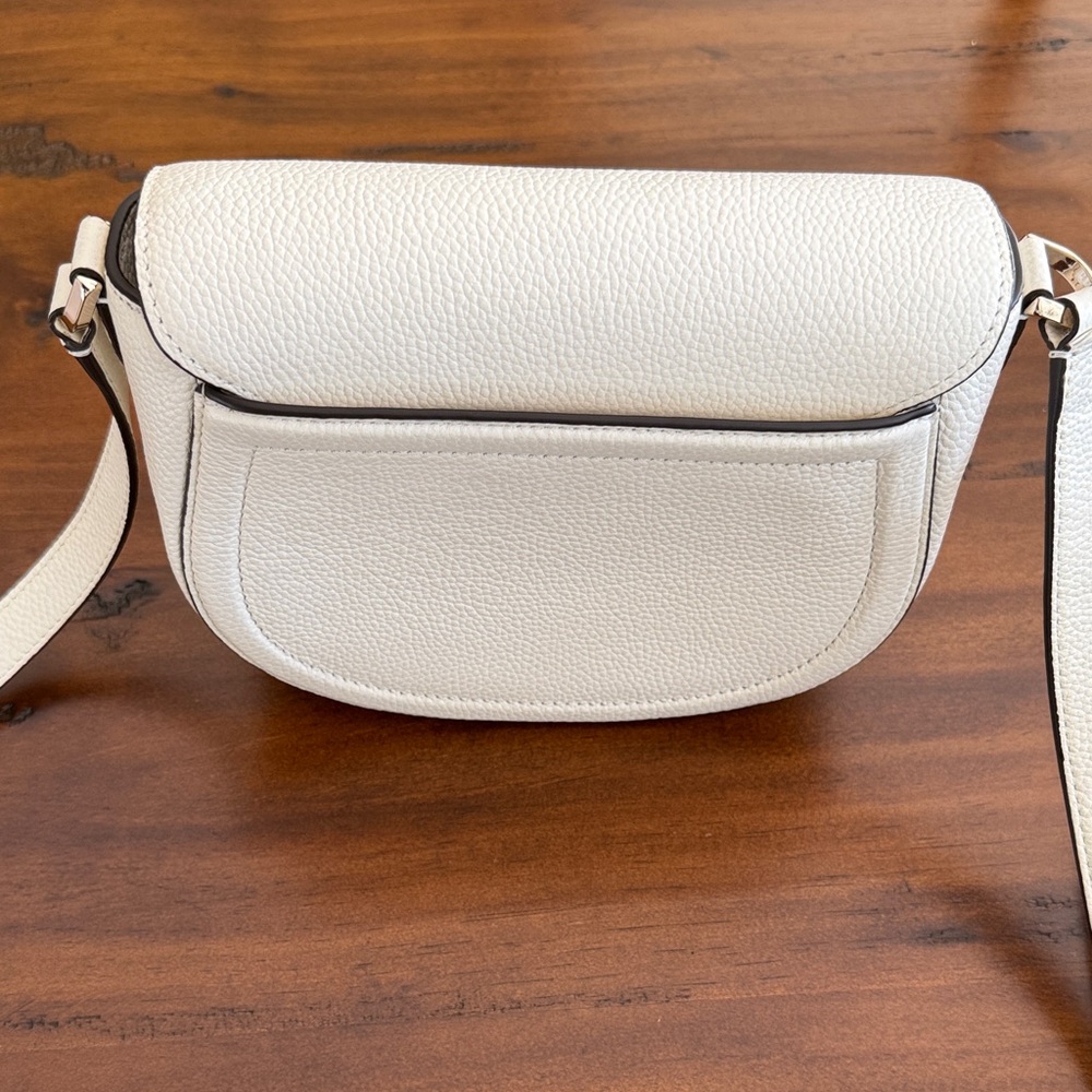 Kate Spade Beige Crossbody Saddle Bag with Dust Bag - Picture 9 of 9